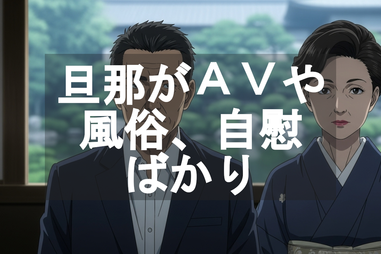 旦那がAV・風俗・自慰ばかり…私って必要ないの？性のすれ違いをどう解決すべきか